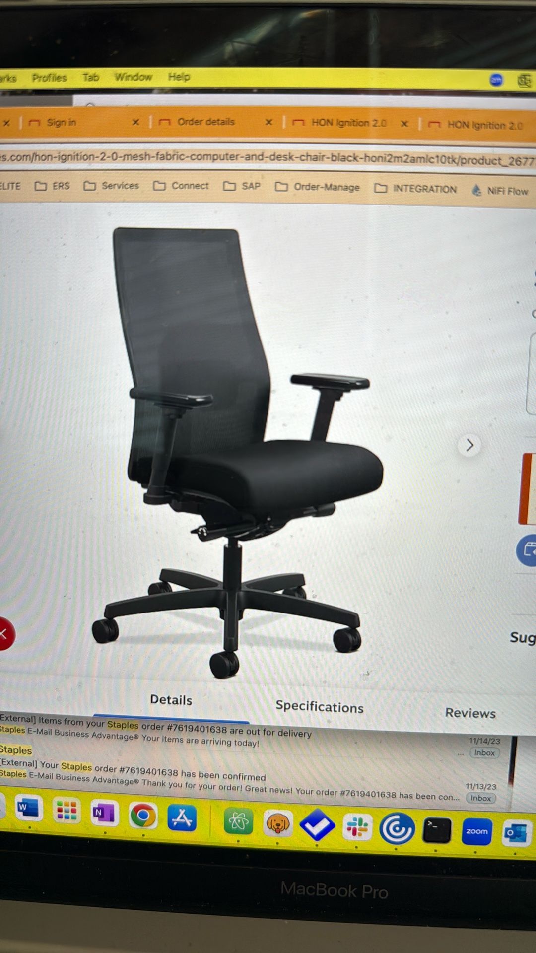 Fabric Computer Desk Chair For Sale