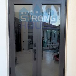 72x80 aluminum impact patio door