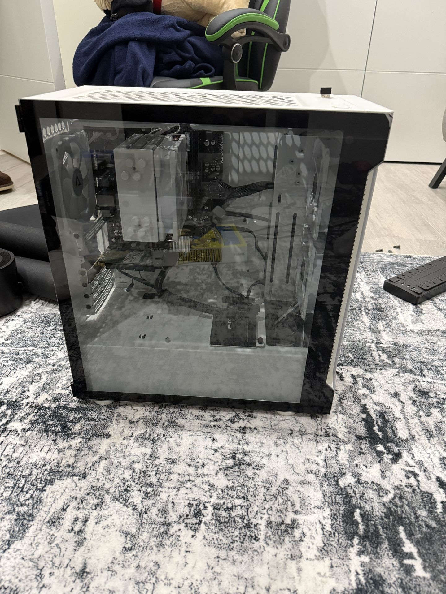 Skytech Archangel Gaming PC – Ryzen 5 – 16GB RAM – 500GB SSD + 2TB HDD – 550W PSU – 5 Fans – No GPU