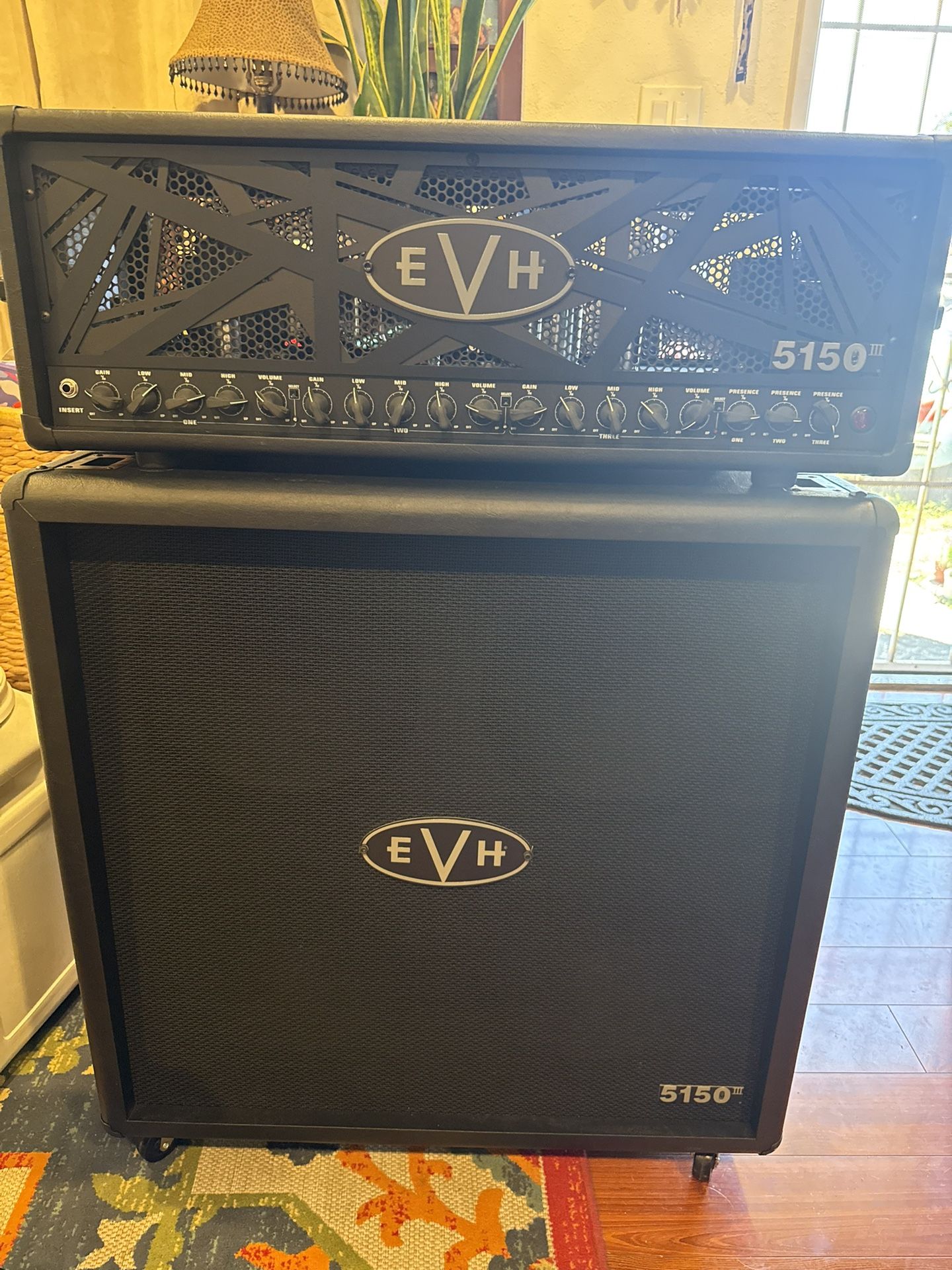evh stealth 100 guitar head amp and cab