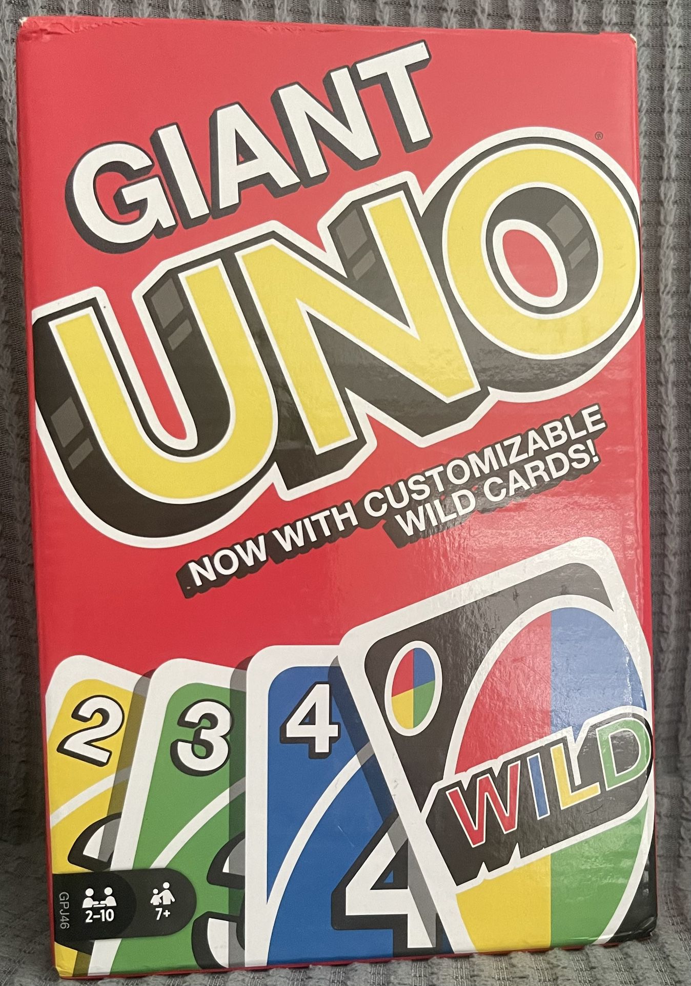 Uno Mattel Giant Uno Cards Jumbo Huge Extra Large King Sized Game BRAND NEW SEAL
