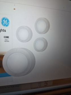 GE Battery Powered Puck Lights, Touch On/Off, 20 Lumens, 4 Pack