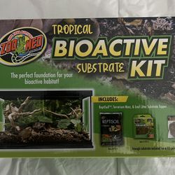 Bio Active Substrate Kit And Micro Habitat Enclosure 14”x8”x6” Brand New