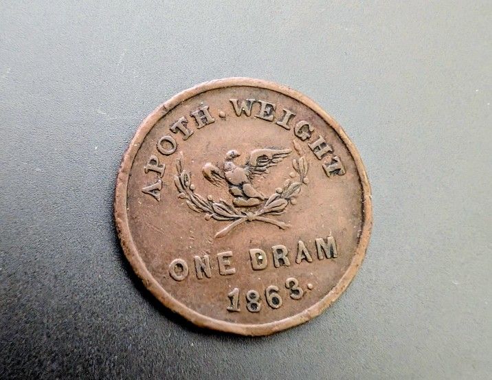 Rare 1863 Civil War Token