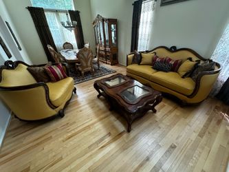 Couch, love seat, coffee table