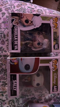 Funko Pop Disney Cruella De Vil #1083 and Sally #449