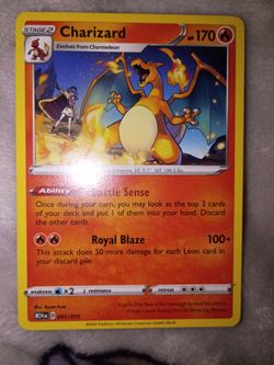 Pokemon card Charizard Battle sense