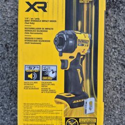 Dewalt Cordlsss Brushless 20V XR Quiet Hydrolic Impact Driver