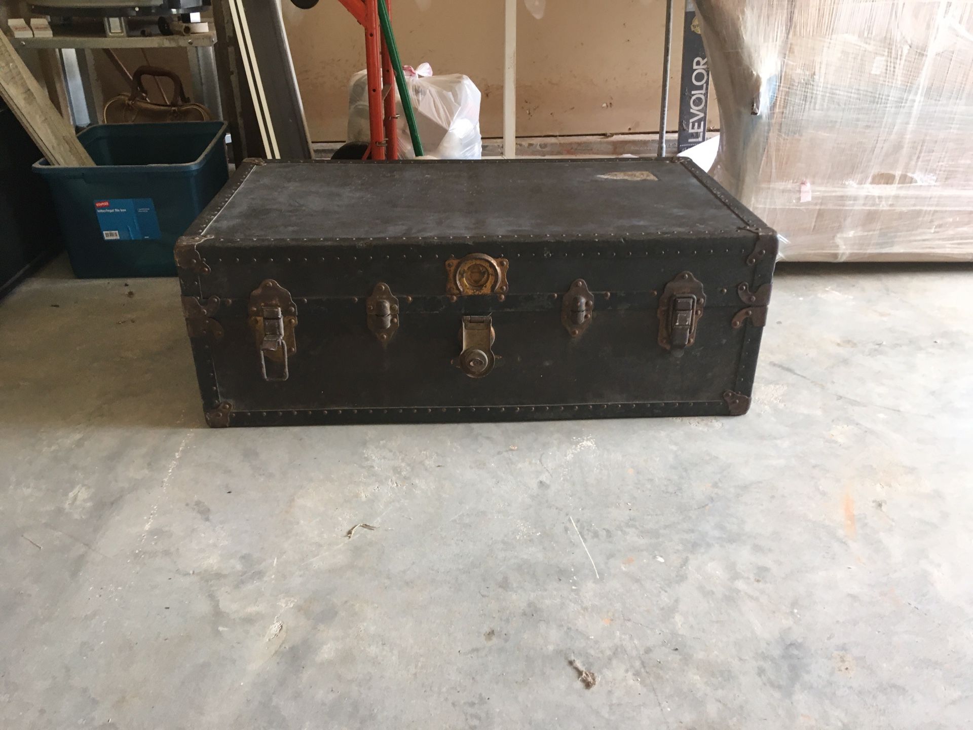 Vintage American railway trunk