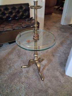 Lamp and shade solid brass.
