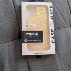 Twinkle Stardust Gold Google Pixel 4 Casing