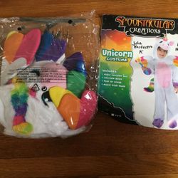 Unicorn Costume Girl Size 4-6