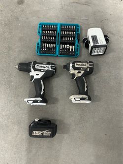Makita drill and compact driver combo