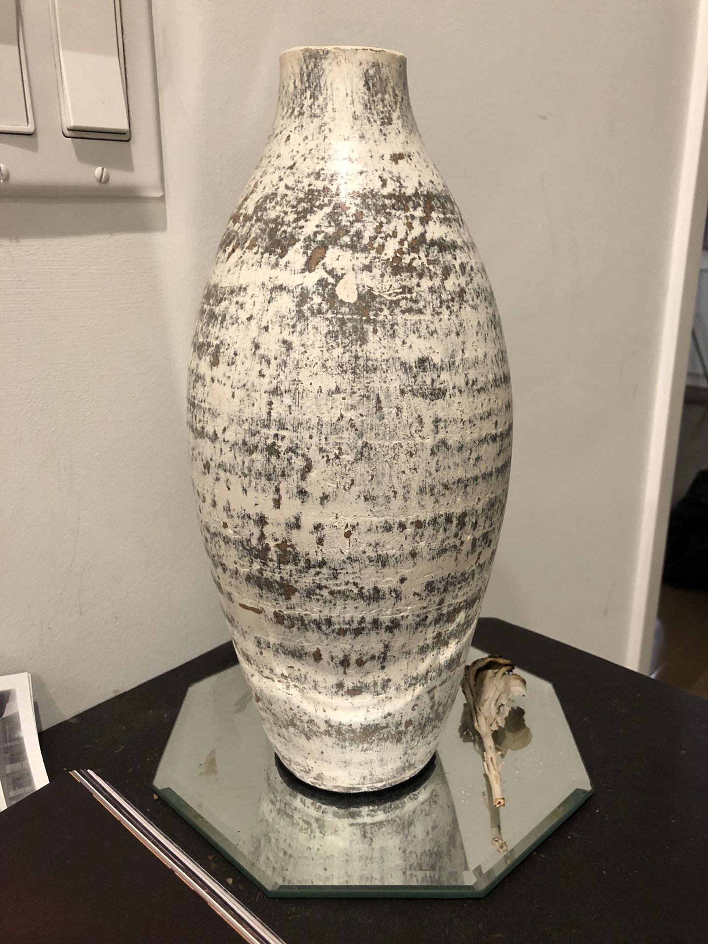 Rustic White Vase