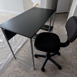 Computer Desk with Swivel Chair