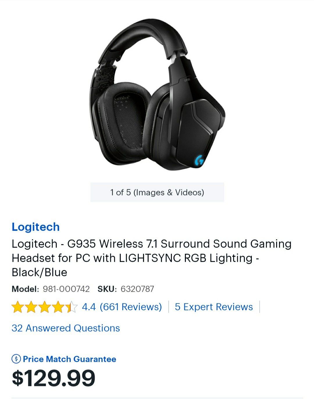 Logitech G935 Review Logitech G935 Wireless Gaming Headset In