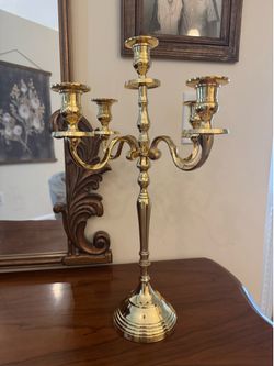 Gold candelabra