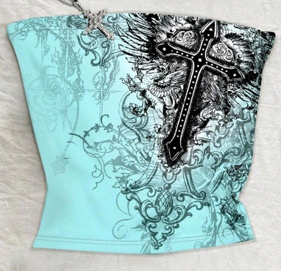 Cross T Shirt Cropped