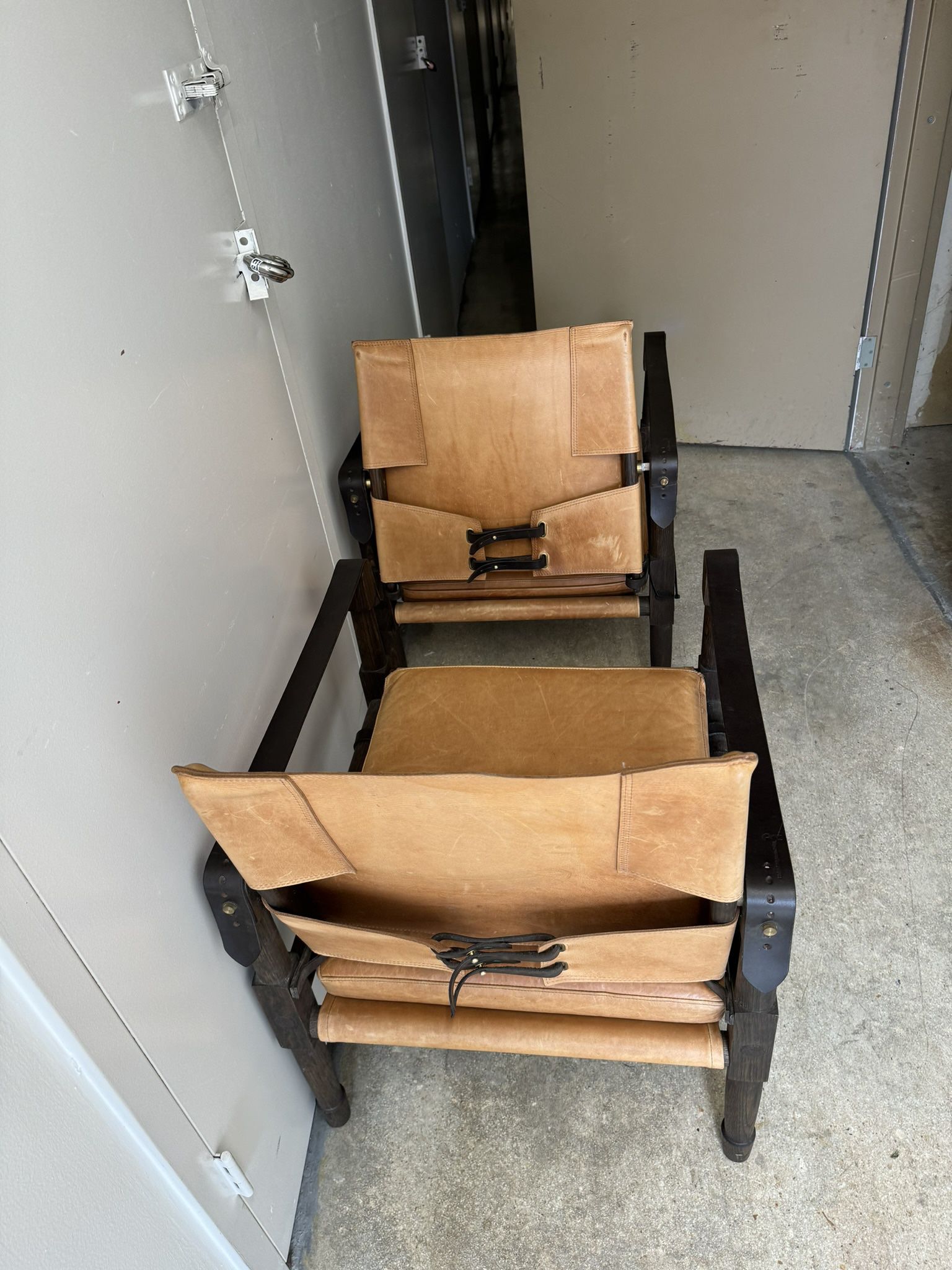 Pair of Richard Wrightman Chatwin Chairs (Leather)