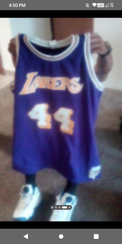 Los Angeles Lakers NBA Jersey Number 44 Jerry West