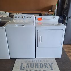 Ge Heavy Duty Super Capacity Washer And Electric Dryer Set Nice And Clean Financing Available 