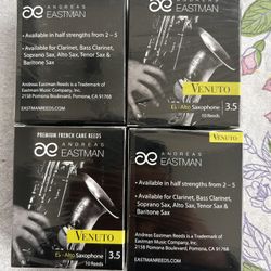 Auto Saxophone Size 3.5 Reeds Four Boxes With 10 Reeds In Each One