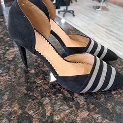 Black Suede Heels 