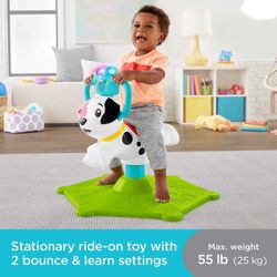 🐶 Fisher-Price Bounce & Spin Puppy – Musical Ride-On Toy – Brand New in Box! 🎶