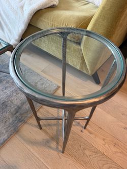 Restoration Hardware- Thaddeus glass drink table