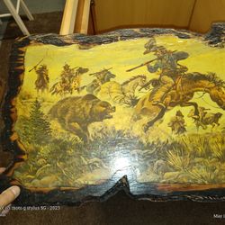Western Wooden Frames Vintage.