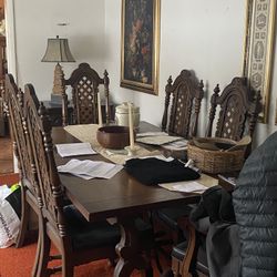 Vintage Baroque Style Dining Room Set 