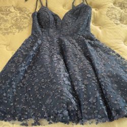 Navy Blue Sparkly Dress