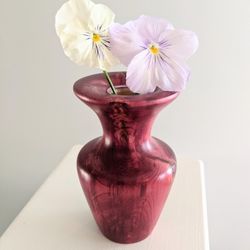 Wooden Bud Vase - Handmade by Spinning Aspen Studios