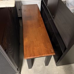 Black and brown bench