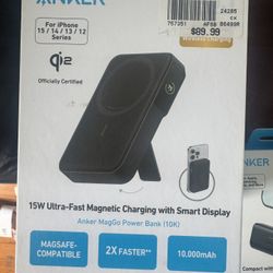 Anker 15w Ultra Fast Magnetic Fast Charge With Smart Display 