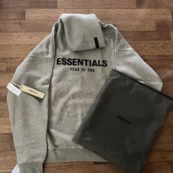 Dark Oatmeal Essentials Hoodie