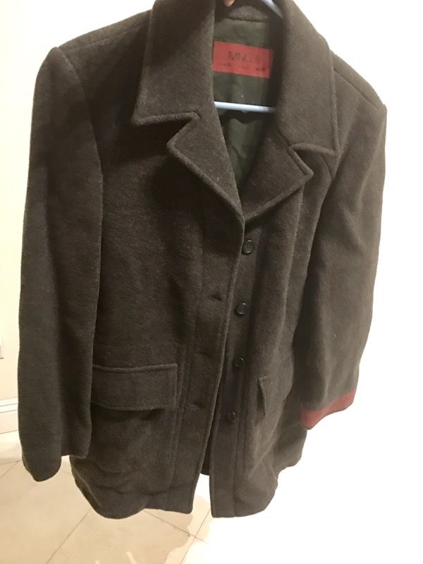 MNG mango coat dark green