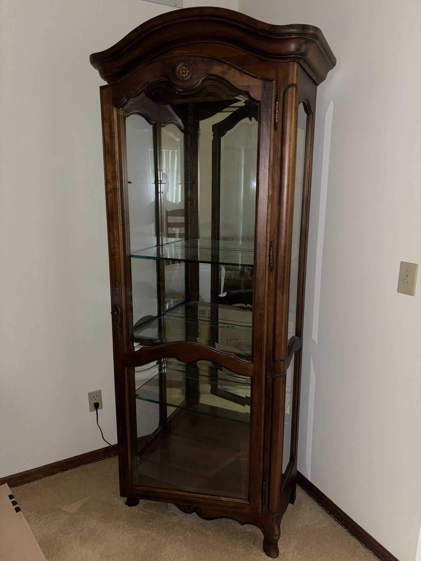 Ethan Allen Oak China Cabinet Will Deliver $75