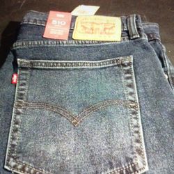 LEVI STRAUSS 2 WAY STRETCH  510  BLUE JEANS W36 L36