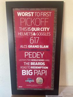 Steiner Sports 2013 Boston Redsox World Series Dirt Collage