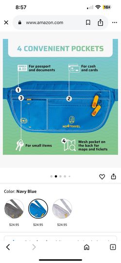 New Travel Money Belt