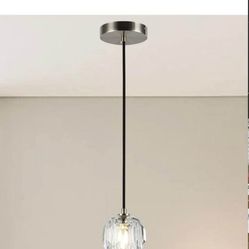 Brand New - Brushed Nickel Pendant Light, Small Island Pendant Light Fixture for Kitchen