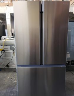 Insignia 3-Door Stainless Steel Refrigerator Fridge
