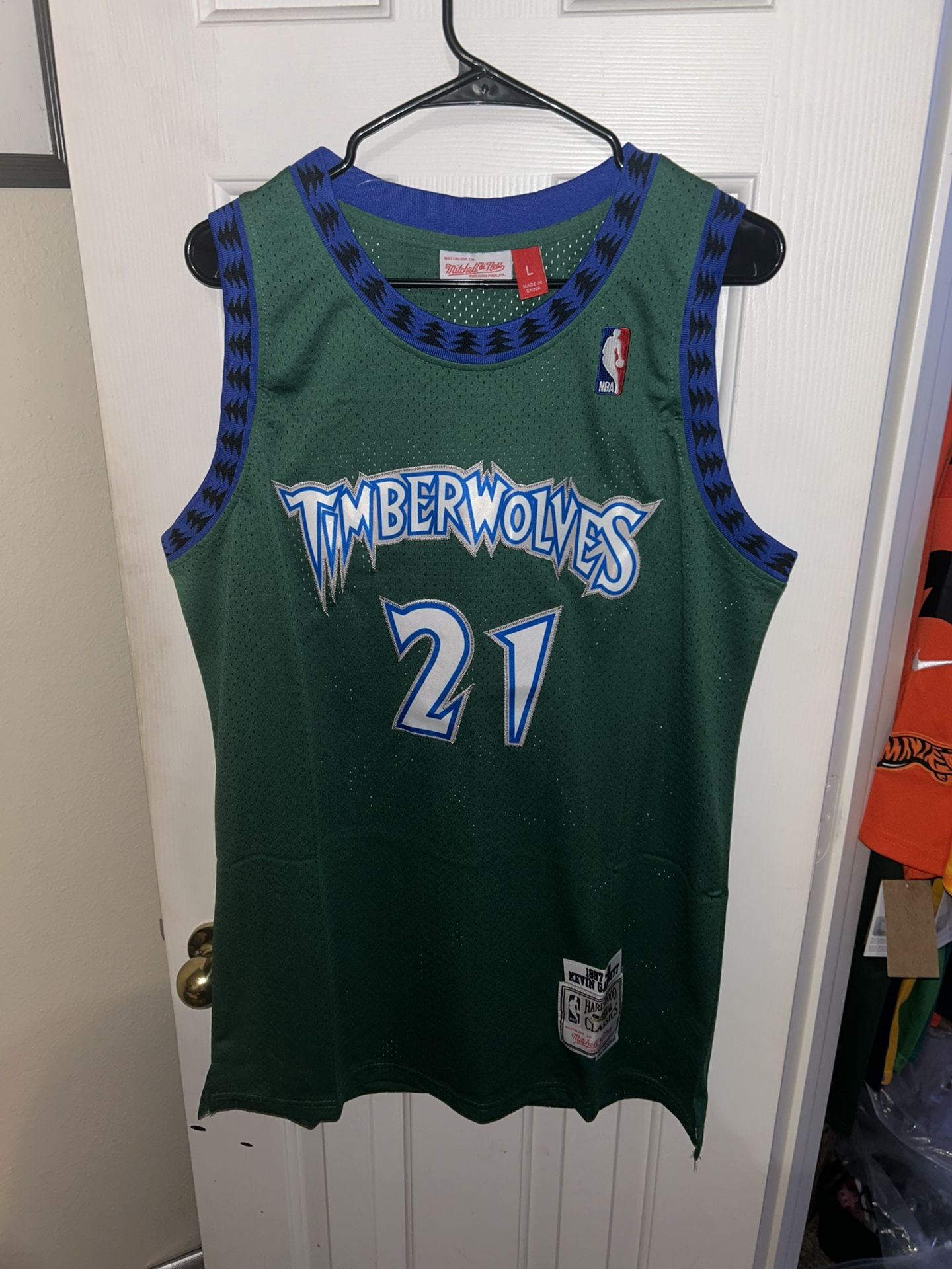 Kevin Garnett Minnesota Timberwolves green NBA jersey size L