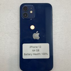 iPhone 12 64GB Unlocked Blue