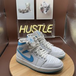 Nike Air Jordan 1 Mid 'UNC' Women’s Sz 6.5