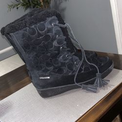 Coach Suede Leather Boots 