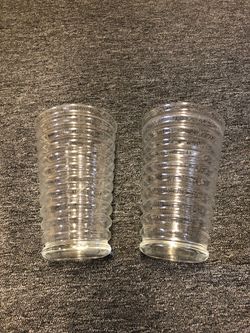 Pair of 11” Tall Glass Vases