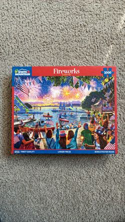 Jigsaw puzzle FIREWORKS White Mountain NO MISSING PIECES