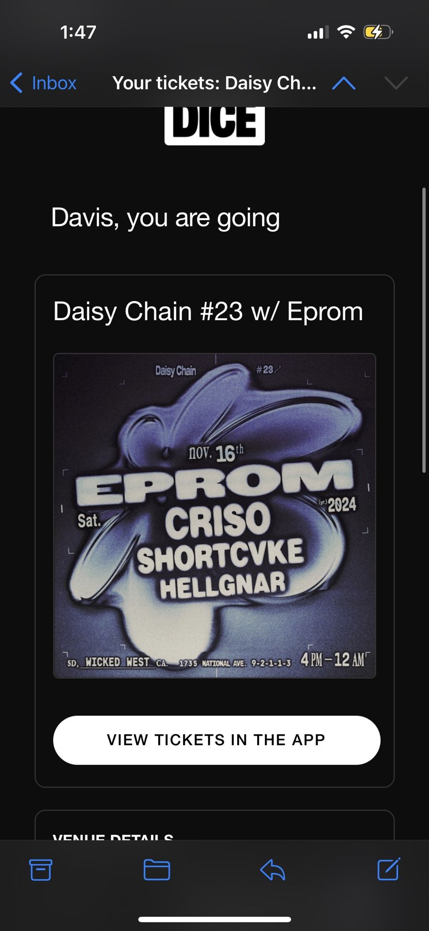 EPROM Tickets